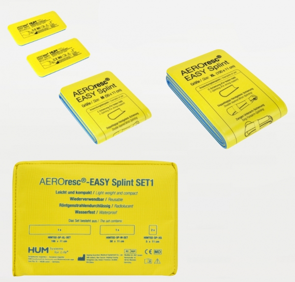 AEROresc - EASY Splint Set I - Splintschienen zur Ruhigstellung von Gliedmaßen